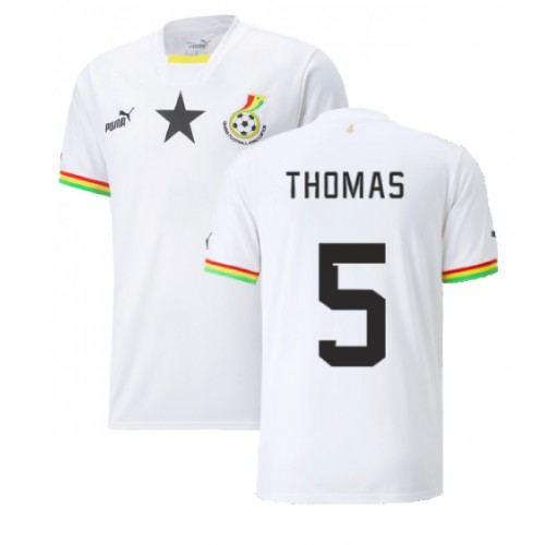 Pánský Fotbalový dres Ghana Thomas Partey #5 MS 2022 Domácí Krátký Rukáv